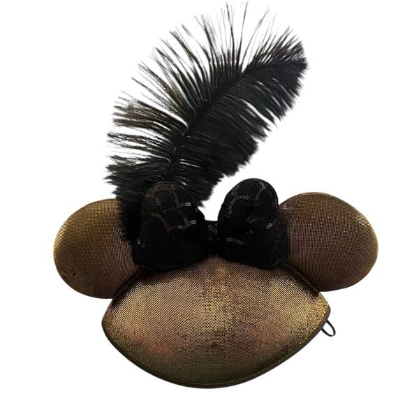 Disney Parks Minnie Mouse French Feather Ear Hat - Picture 1 of 4